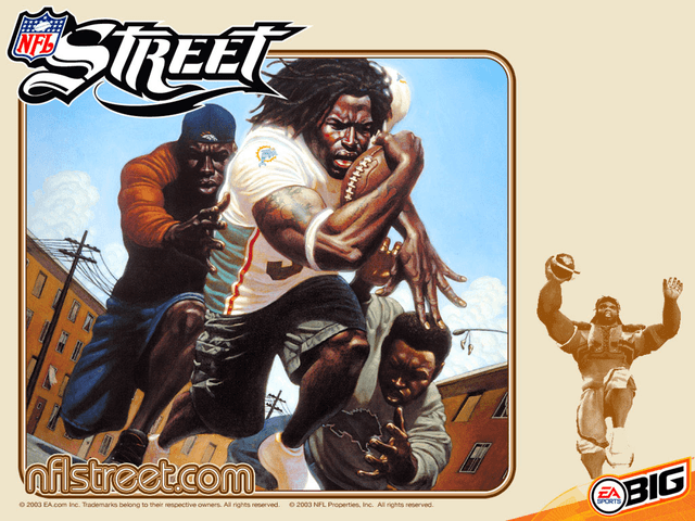 NFL Street title screen for Xbox